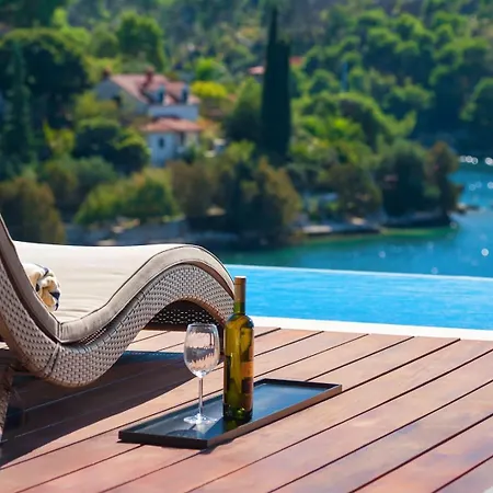 Luxury Seafront Blue Star Of Brac With Pool Bobovisca
