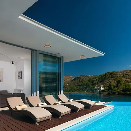 Luxury Beachfront Blue Star Of Brac With Private Pool At The On Brac Island - Villa