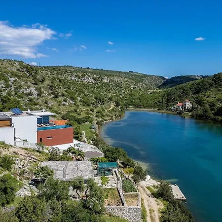 Villa Luxury Beachfront Blue Star Of Brac With Private Pool At The On Brac Island - *