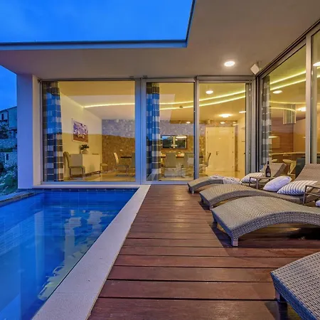 Luxury Beachfront Blue Star Of Brac With Private Pool At The On Brac Island - Villa *