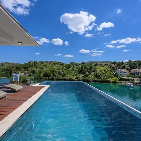Luxury Beachfront Blue Star Of Brac With Private Pool At The On Brac Island - Villa *